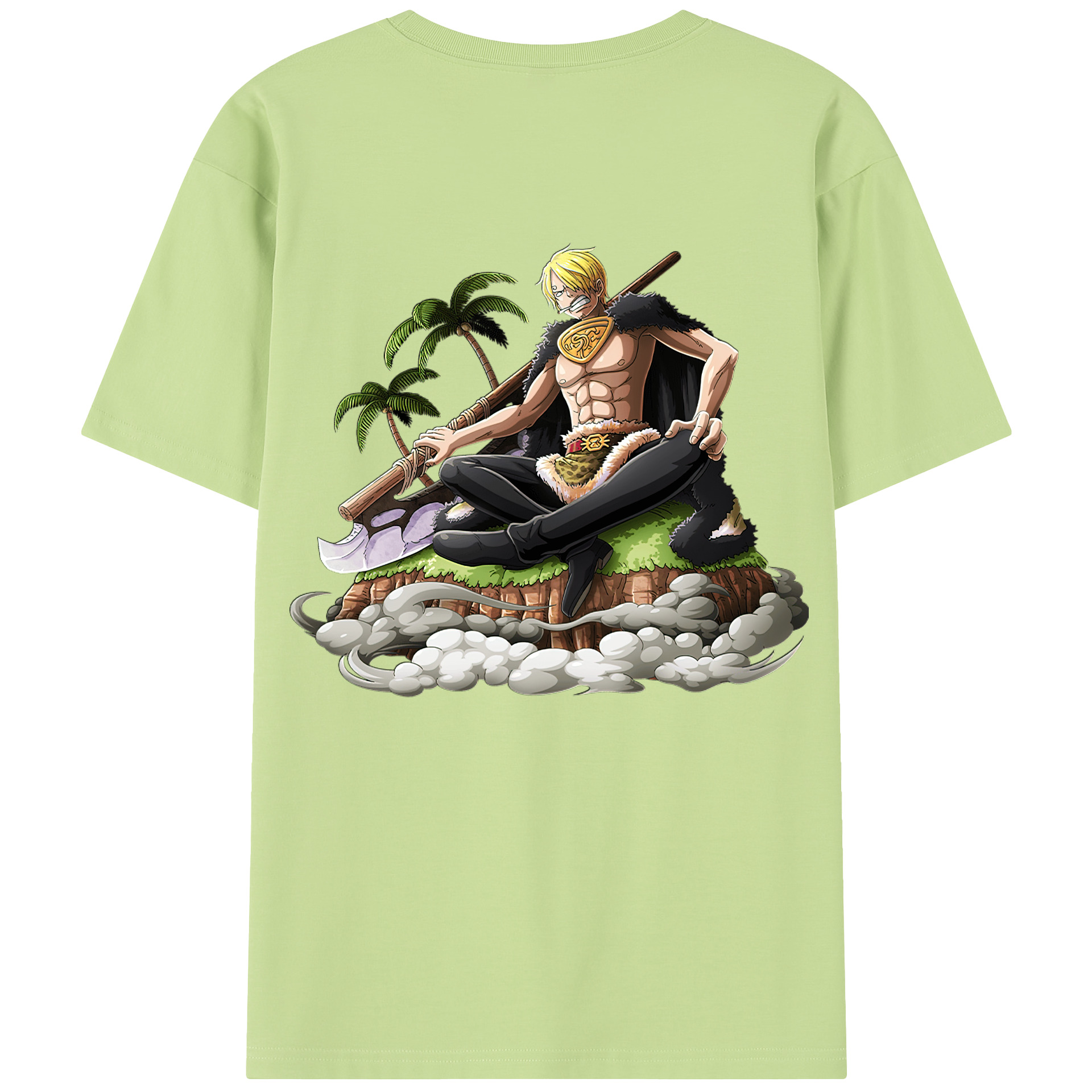 ワンピース サンジ ONE PIECE Sanji 綿100％半袖Tシャツ（背面プリント）